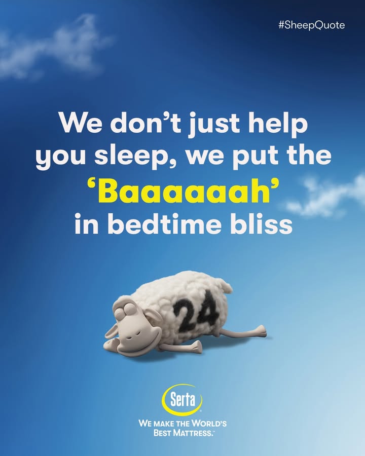 Bedtime bliss and sleepiest sleep = Serta Mattress😎

👉🏻Follow @sertaindia 
#Serta #SertaIndia #SertaMattress #SertaComfort #SleepWithSerta #SertaSheep #SertaLiving #SertaStyle #WorldsBestMattress #BedtimeBliss #SleepiestSleep #BaaaaaahMoments #LuxuryMattress #LuxuryMattresses