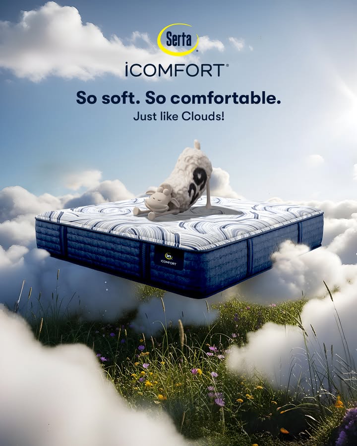 Not just cloud-like comfort, but orthopedic support, perfect balance, and everything you could ask for.

Follow @sertaindia 

#sertaindia #SertaMattress #luxurymattress #LuxuryMattresses #SertaSheep #sertacomfort  #sertacollection #sertaicomfort #iComfortMattress #cloudlikecomfort