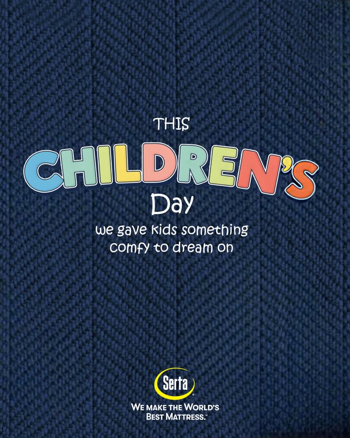 Where little ones rest, dreams take flight.
At Serta, we’re proud to be part of every child’s dream. Happy Children's Day

#ChildrensDay #HappyChildrensDay #DreamBigLittleOne #KidsDreams #DreamBedroom #SertaComfort #SertaMattress #WhereDreamsBegin #ComfySleep  #LittleDreamers #DreamsTakeFlight #SertaIndia #Luxuriousmattress