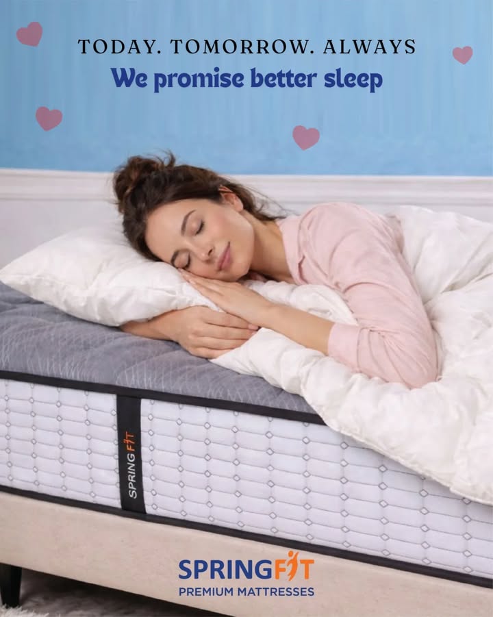 We promise your sleep will feel like a dream. 🌙✨
#valentine #promiseday #springfitmattress #Springfit