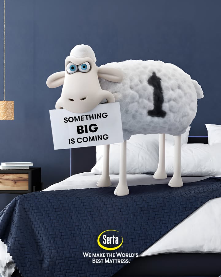 Something soft, fresh, and low-key iconic is coming. Stay tuned! 😎

#Serta #SertaSheep #LuxuryMattress #ComfortMatters #SomethingBigIsComing #WorldsBestMattress #mattresses #SertaIndia #NewLaunchAlert #SertaMattress
