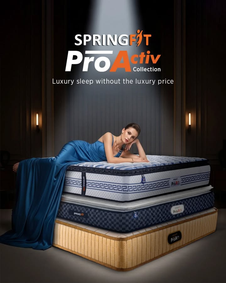 Leading an active life? You need a mattress that supports you through it all.

The ProActiv Collection offers extraordinary mattresses designed to fit your lifestyle.

#ProActivCollection #SpringfitProActiv #SpringfitMattress #ActiveLifeMattress #RechargeWithSpringfit #ActiveLifestyle #BetterSleepBetterYou #SleepWellLiveWell #PremiumMattress #Mattress #Springfit